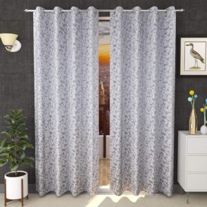 MSAIRA I Aldo Velvet I Marble Print Window Curtain I Set of 2 I Size 5 * 4 ft