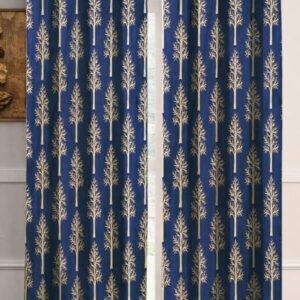 MSAIRA : Tree Printed Door/Window Curtains : Size 7 * 4 / 5*4 ft : Set of 2